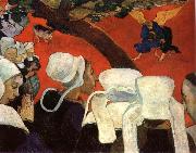 Paul Gauguin The vision for the mass Spain oil painting artist